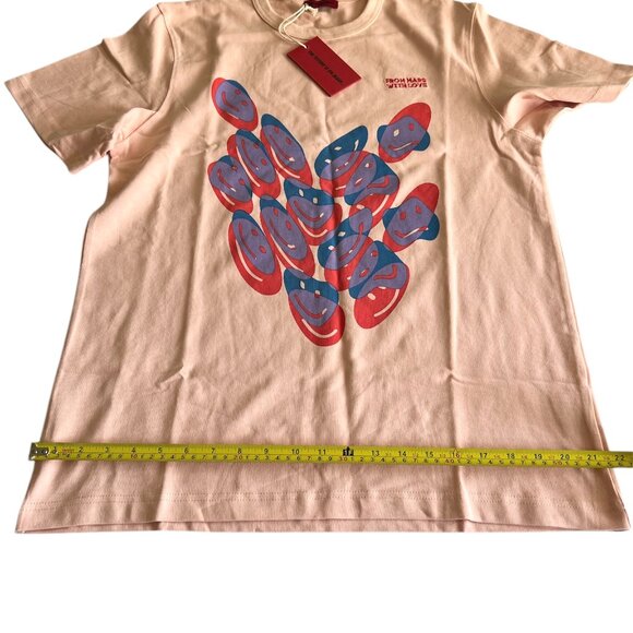 The Future Is On Mars TFIOM Men's Alien Smile T-Shirt Size Medium Peach Color - Picture 6 of 7